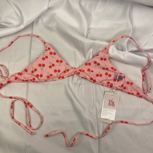 A Cherries Kiss bikini top