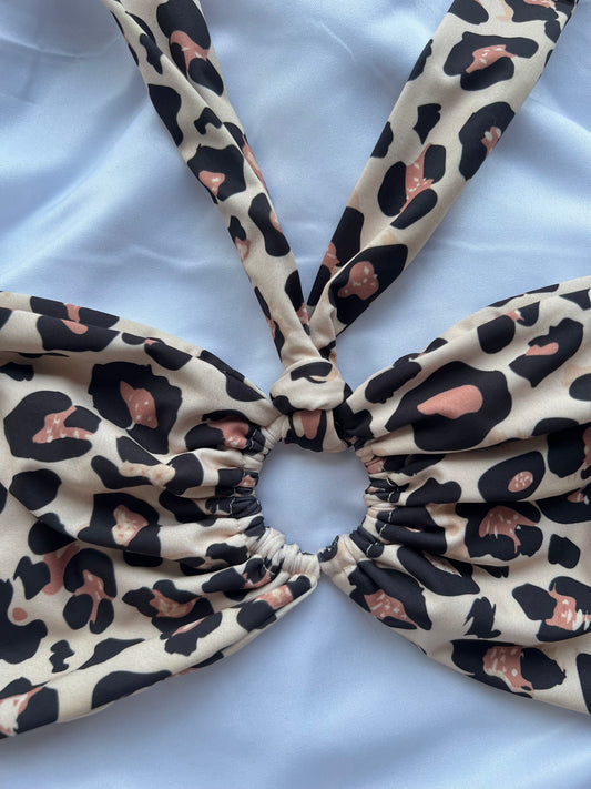 Luxury Leopard bikini top